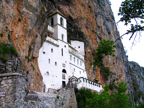 Ostrog  monastery in Montenegro
